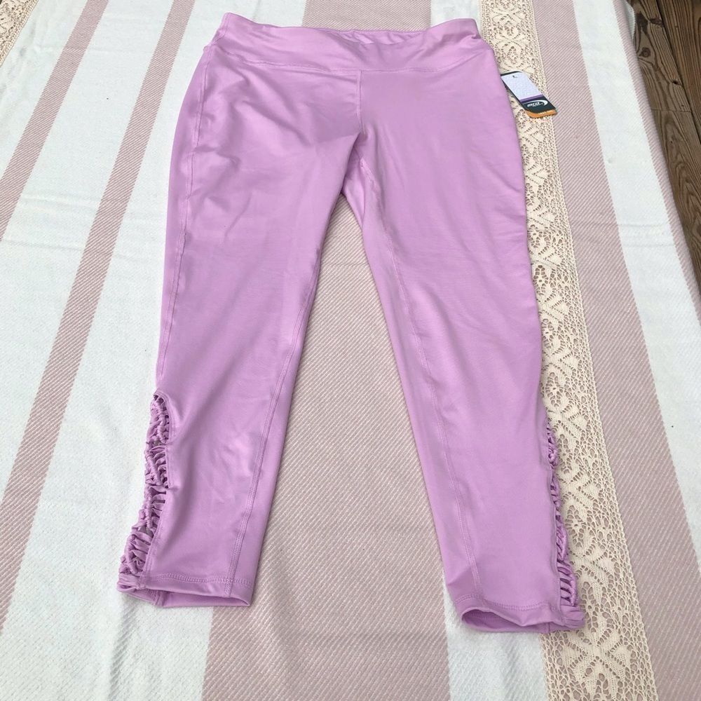 MTA Sports Lilac Leggings w/Side Leg Design Size L